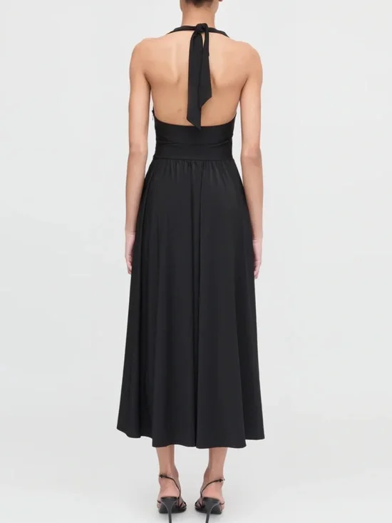 Hill house The Fleur Midi Dress black XL - Picture 5 of 13